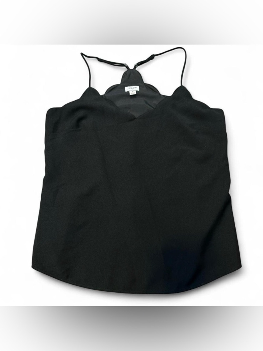 J. Crew Black Scallop-Edge Camisole - Picture 4 of 7